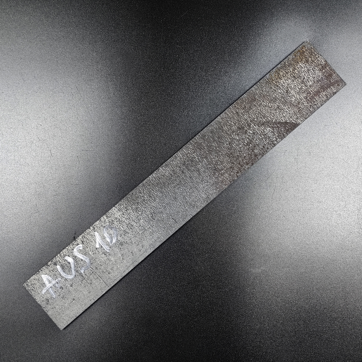 Заготовка для ножа из стали AUS-10Co размеры: 300х40х3,4 мм